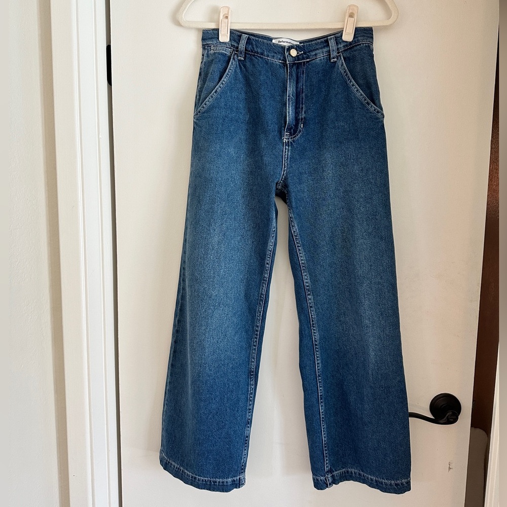 REFORMATION Denim Pants from Nava 2 Piece Set, Size 2